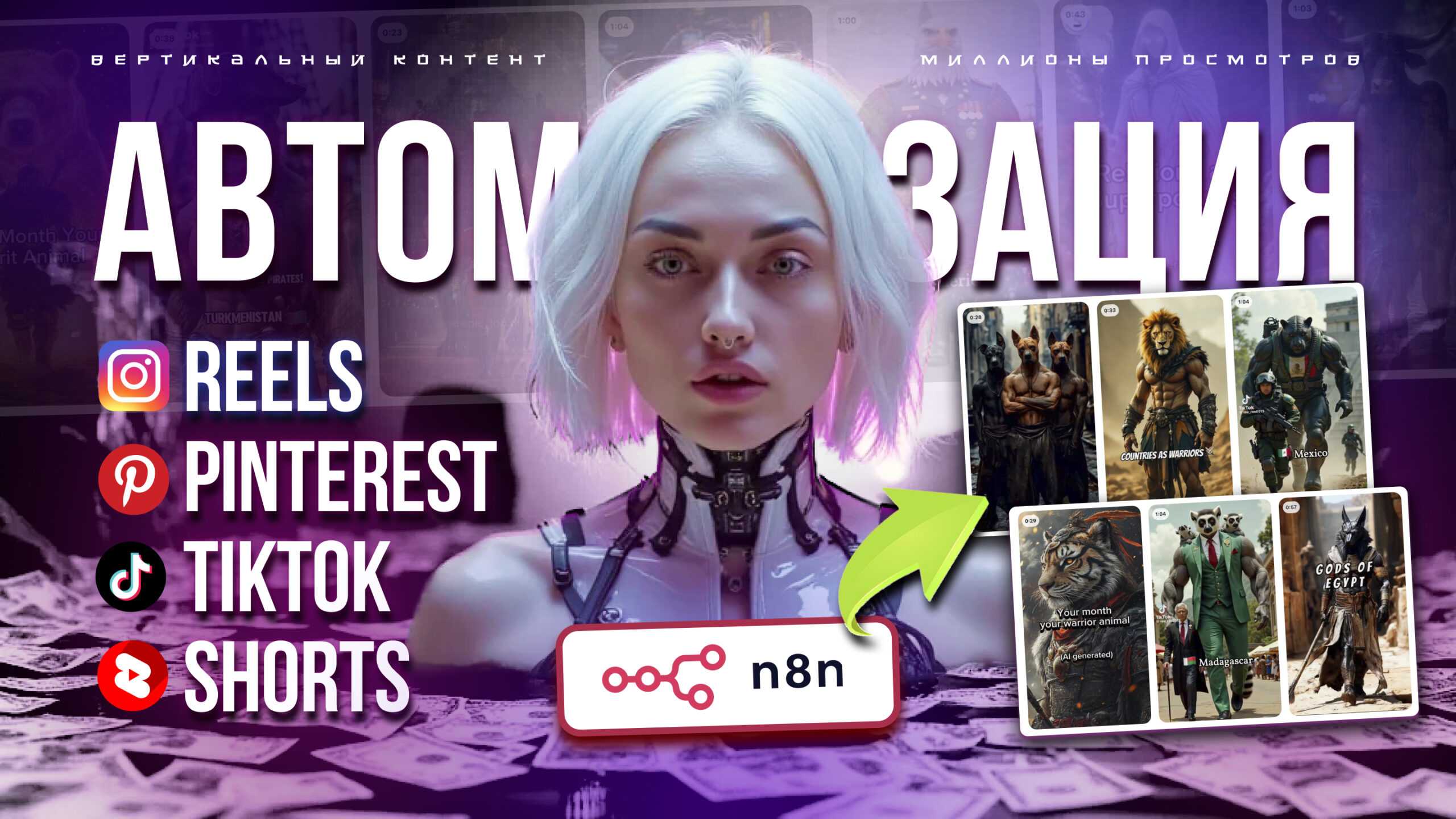 Обложка автоматизация reels
